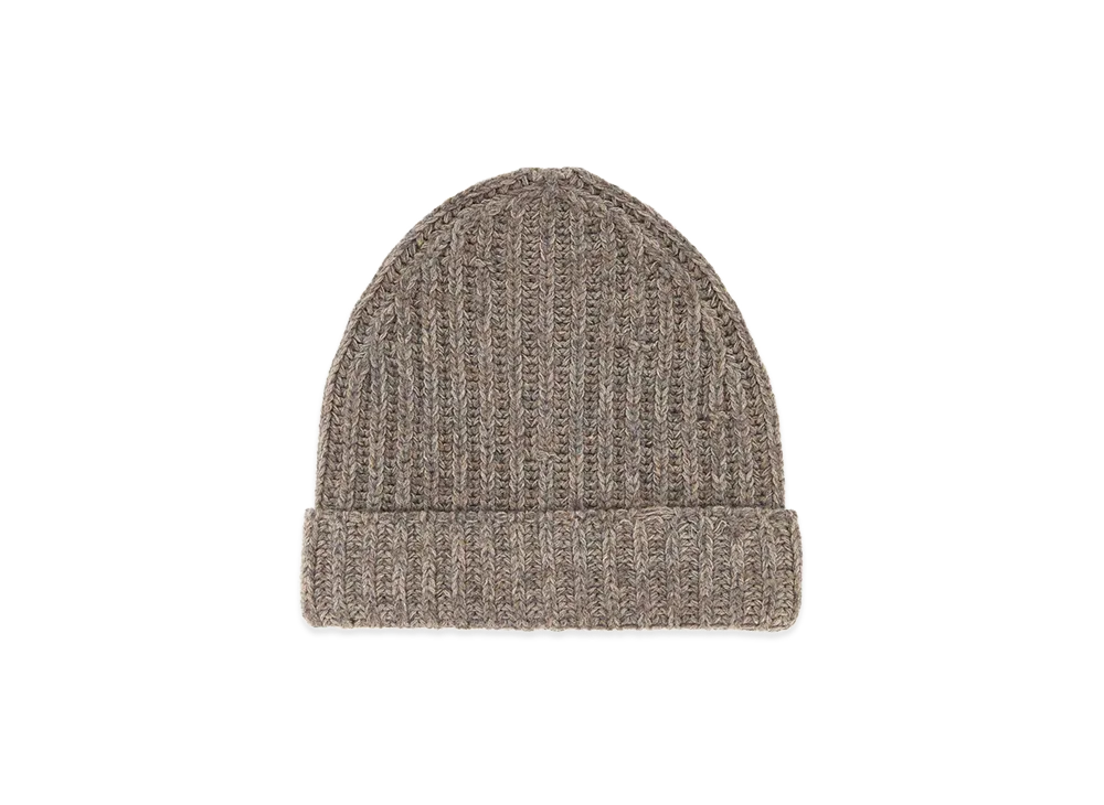 Maison Margiela Cappuccino Wool Blend Beanie Hat "Beige/Tan"