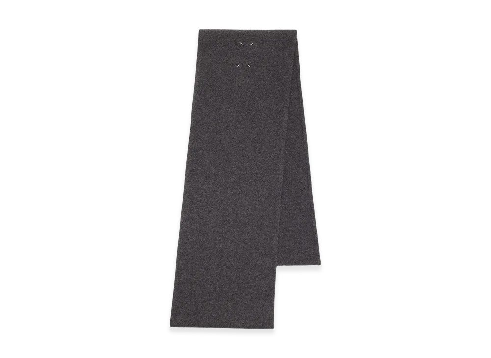 Maison Margiela Felted Wool Scarf "Dark Gray"