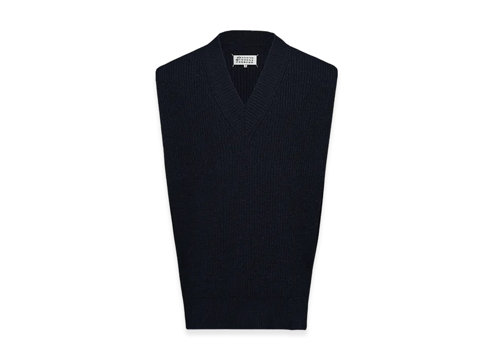 Maison Margiela Knit Tabard Top "Dark Blue"