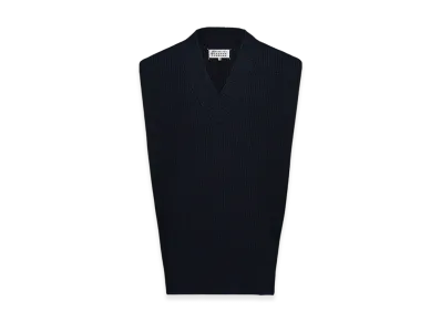 Maison Margiela Knit Tabard Top "Dark Blue"