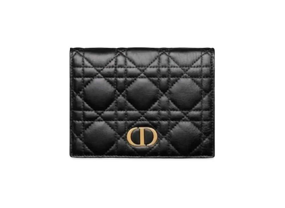 Dior Caro Slim Wallet "Black"