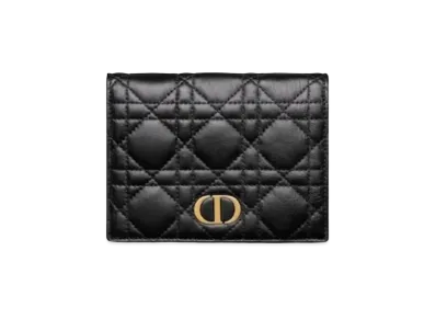Dior Caro Slim Wallet "Black"