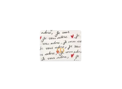 Dior Dioramour Dior Caro Freesia Card Holder Calfskin with Je Vous Adore Print "White/Black/Red"