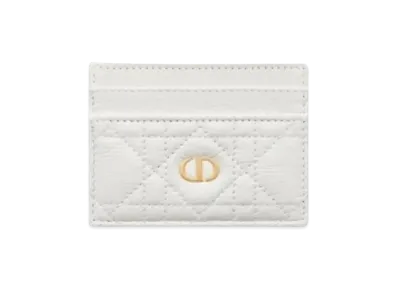 Dior Carfive Grid Card Holder "White"