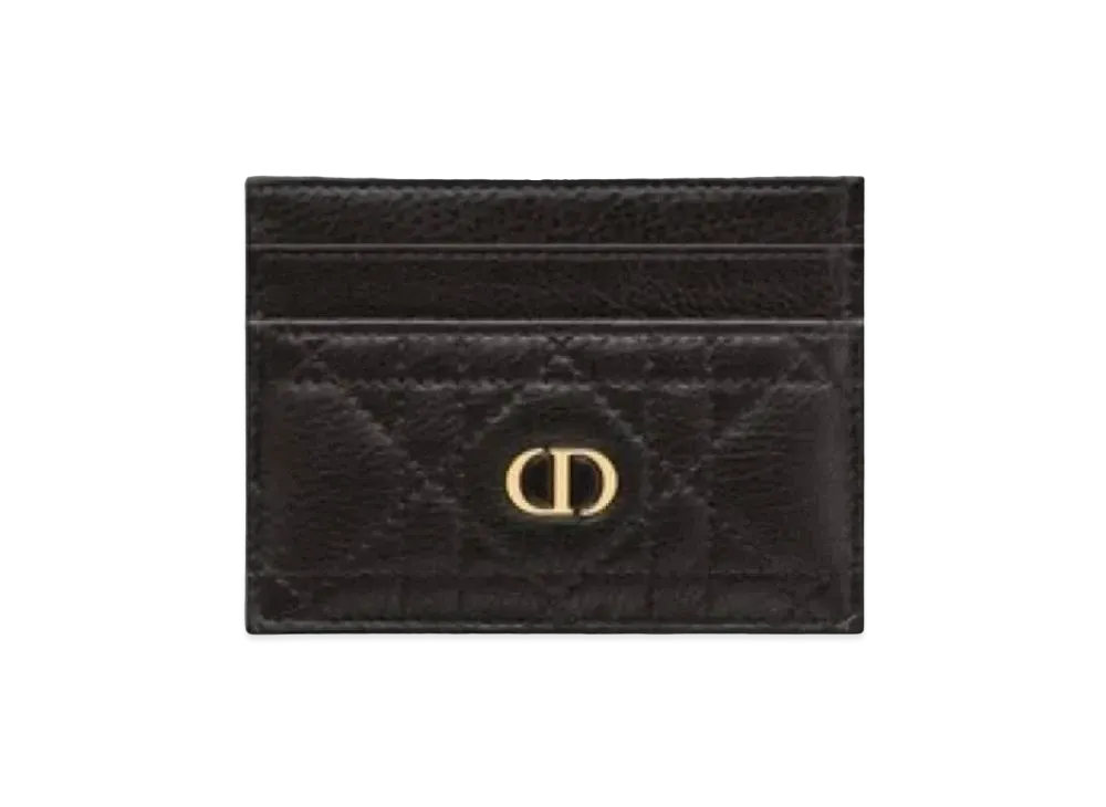 Dior Carfive Grid Card Holder "Black"