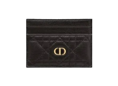 Dior Carfive Grid Card Holder "Black"