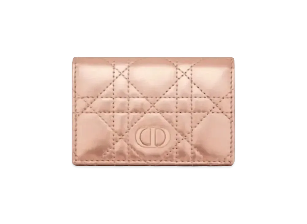 Dior Caro XS Wallet "Metallic Pink"