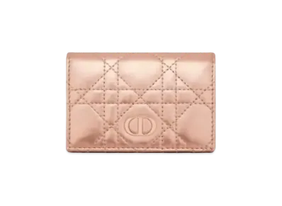 Dior Caro XS Wallet "Metallic Pink"