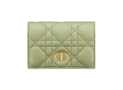 Dior Caro XS Wallet "Pastel Green"
