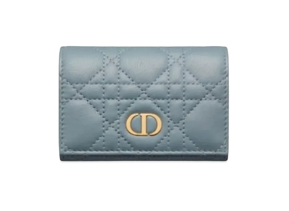 Dior Caro XS Wallet "Cloud Blue"