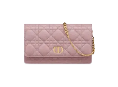 Dior Caro Ladies Wallet "Vintage Pink"