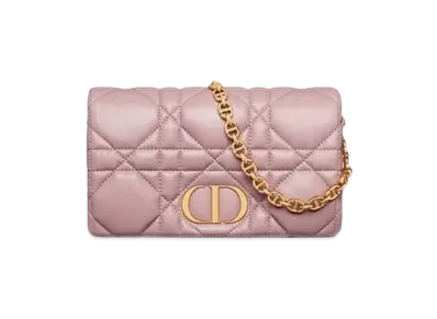 Dior Caro Pouch Calfskin "Antique Pink"