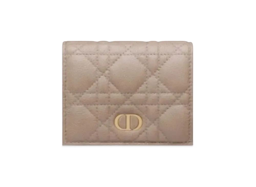 Dior Caro Wallet "Hazelnuts"