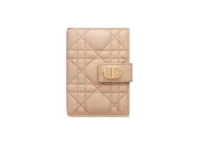 Dior Caro Straight Card Holder "Pink"