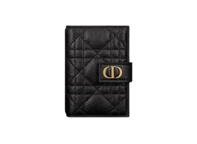 Dior Caro Straight Card Holder "Black"
