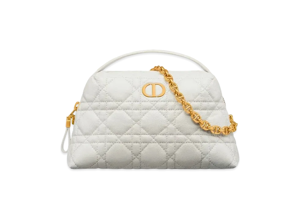 Dior Caro D-Cosy Mini Bag Supple Cannage Calfskin "Latte"