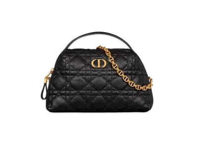 Dior Caro D-Cosy Mini Bag Supple Cannage Calfskin "Black"