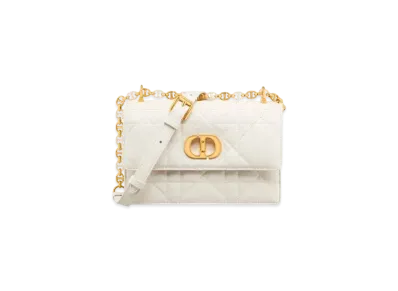 Dior Miss Caro Mini Bag Macrocannage Lambskin "Latte"