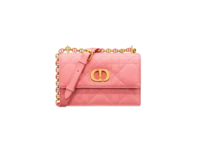 Dior Miss Caro Mini Bag Macrocannage Lambskin "Light Pink"