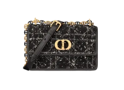 Dior Miss Caro Mini Bag Tweed "Black"