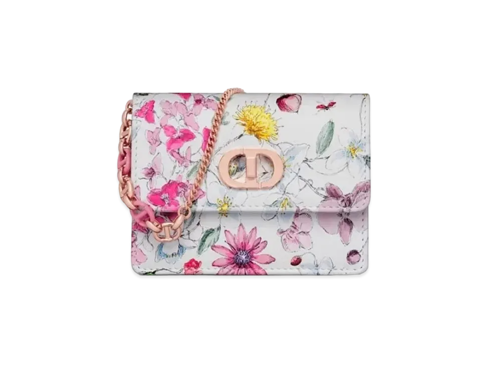 Dior Miss Caro Micro Bag Florilegio Print "White/Multicolor"