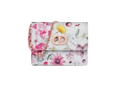 Dior Miss Caro Micro Bag Florilegio Print "White/Multicolor"