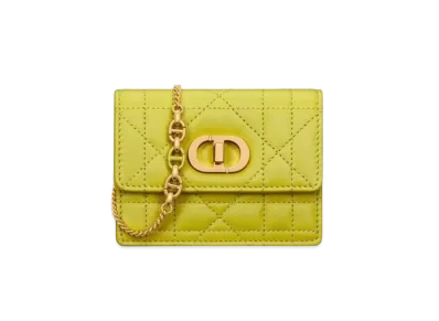 Dior Miss Caro Micro Bag Macro Cannage Lambskin "Lime Yellow"