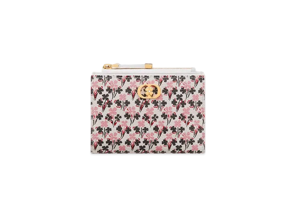 Dior Caro Dahlia Wallet Lucky Dior Clover Calfskin Japan Exclusive "Ivory/Pink/Black"