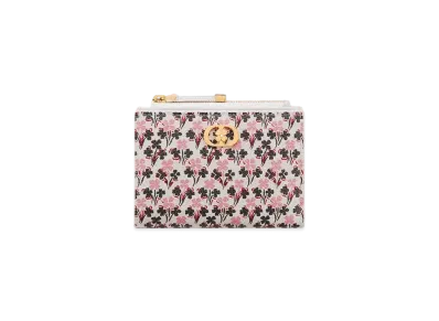 Dior Caro Dahlia Wallet Lucky Dior Clover Calfskin Japan Exclusive "Ivory/Pink/Black"