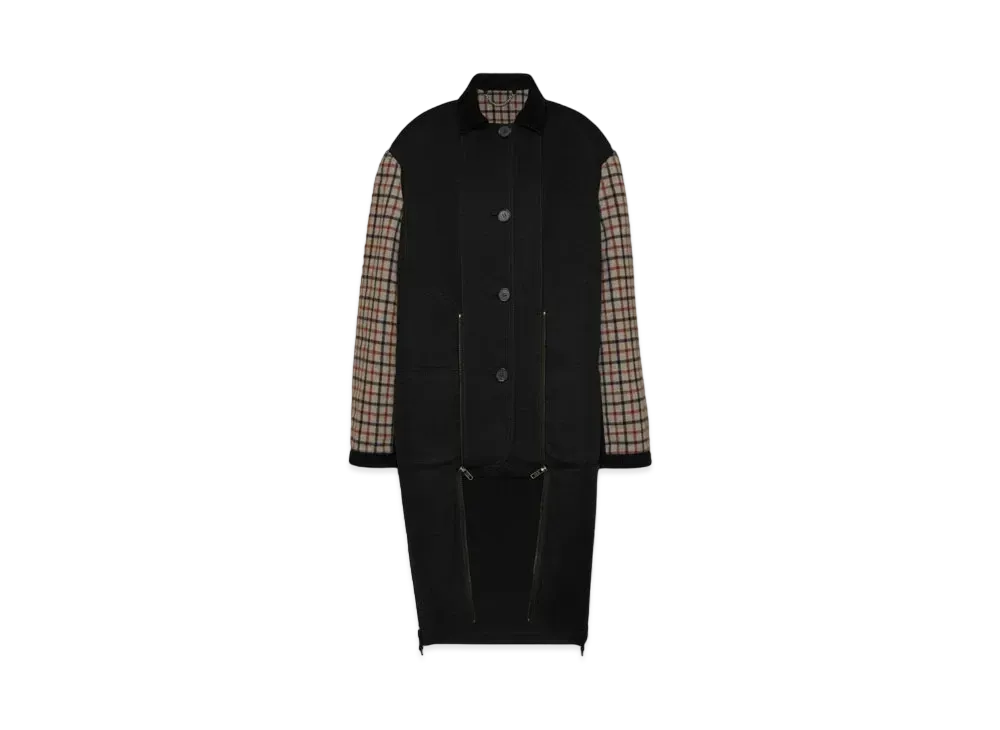 Maison Margiela Women's Heavy Cotton Double Coat "Black"