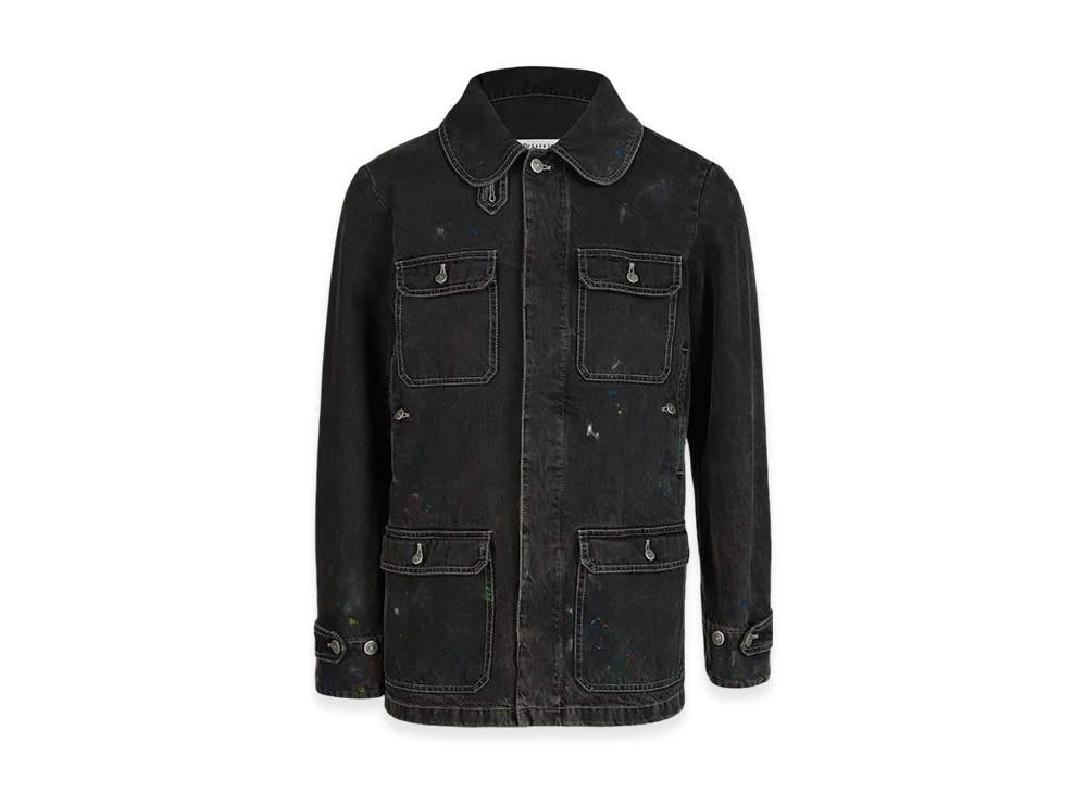 Maison Margiela Women's Paint Denim Jacket "Black"