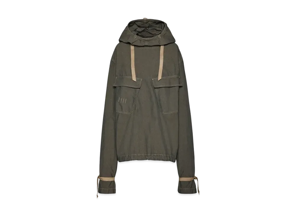 Maison Margiela Women's Hooded Jacket "Anthracite Melange"