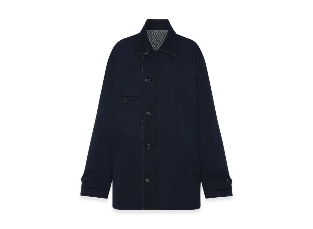 Maison Margiela Reversible Caban "Navy/Gray"