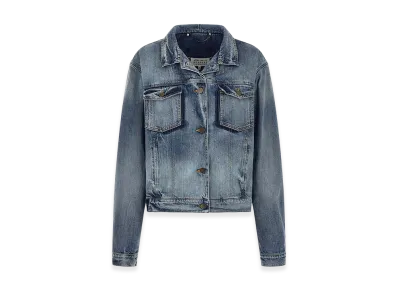 Maison Margiela Women's Folded Collar Jacket "Blue"