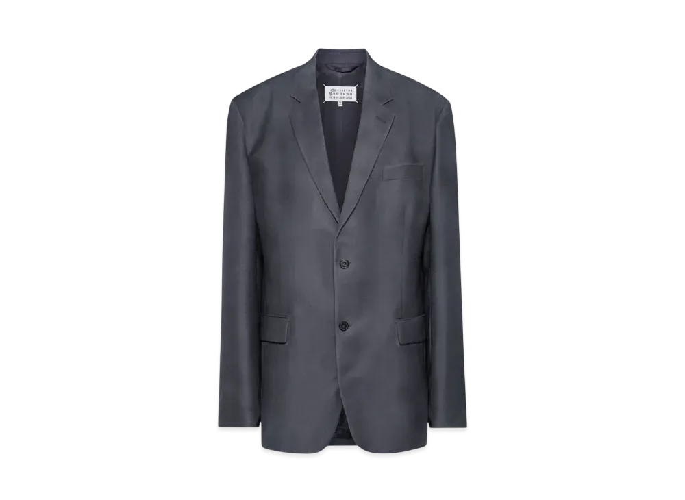 Maison Margiela Women's Mohair Wool Suit Jacket "Dark Avion"