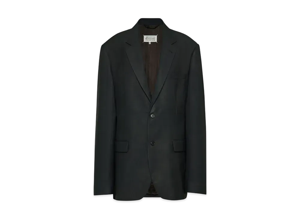 Maison Margiela Women's Mohair Wool Blazer "Blue"