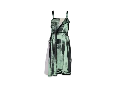 Maison Margiela Freeze Frame Silk Dress "Pistachio"