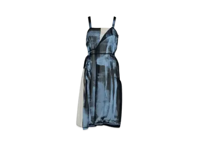 Maison Margiela Freeze Frame Silk Dress "Light Blue"