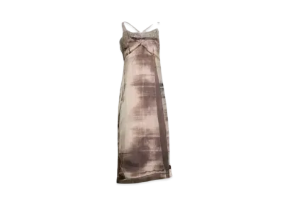 Maison Margiela Freeze Frame Midi Dress "Pink/Brun"