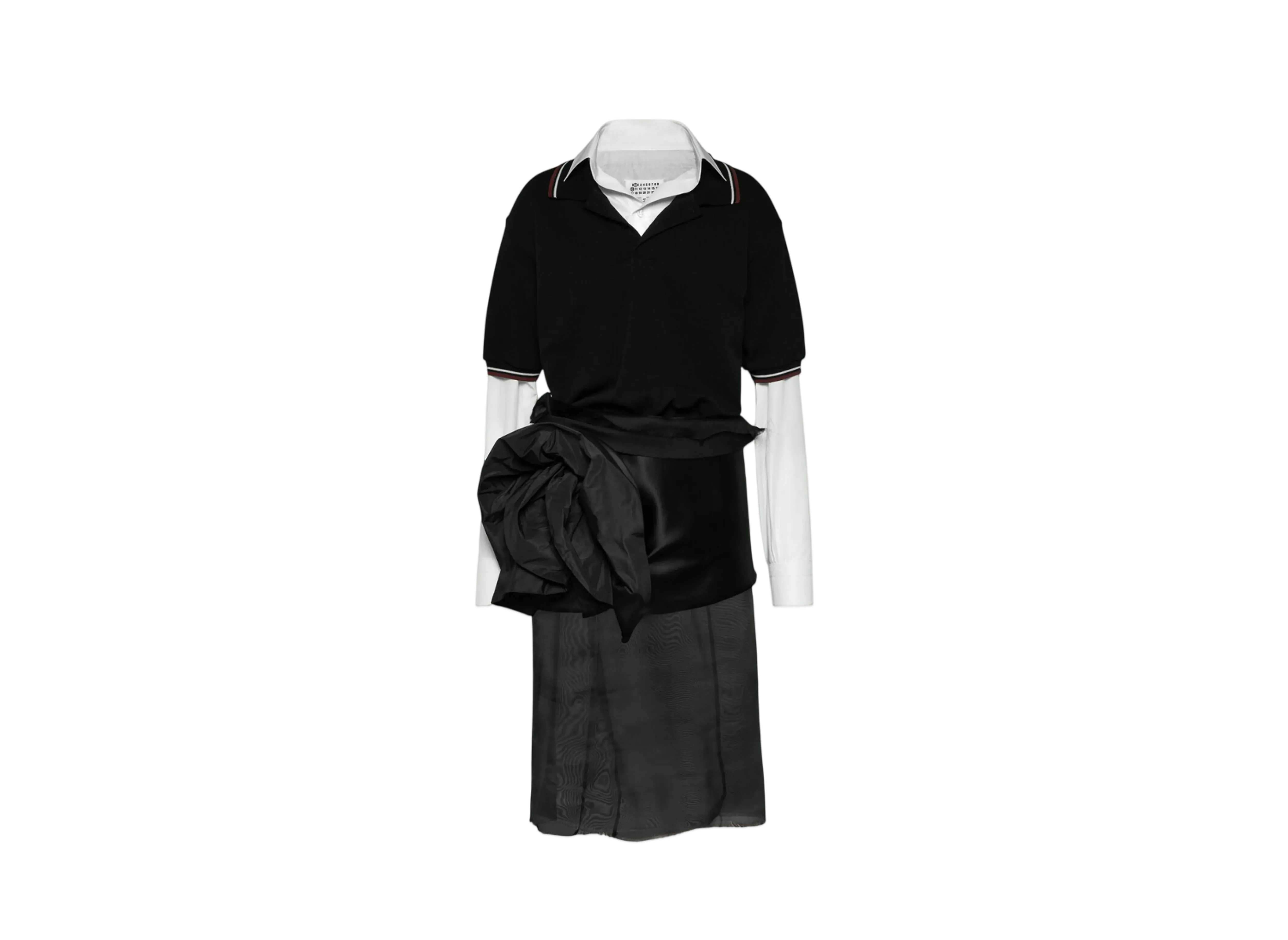 Maison Margiela Women's Decortique Midi Dress "Black"