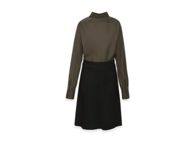 Maison Margiela Women's Reverse Shirt Dress "Brown/Black"