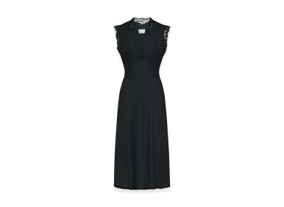 Maison Margiela Women's Silk Midi Dress "Black"
