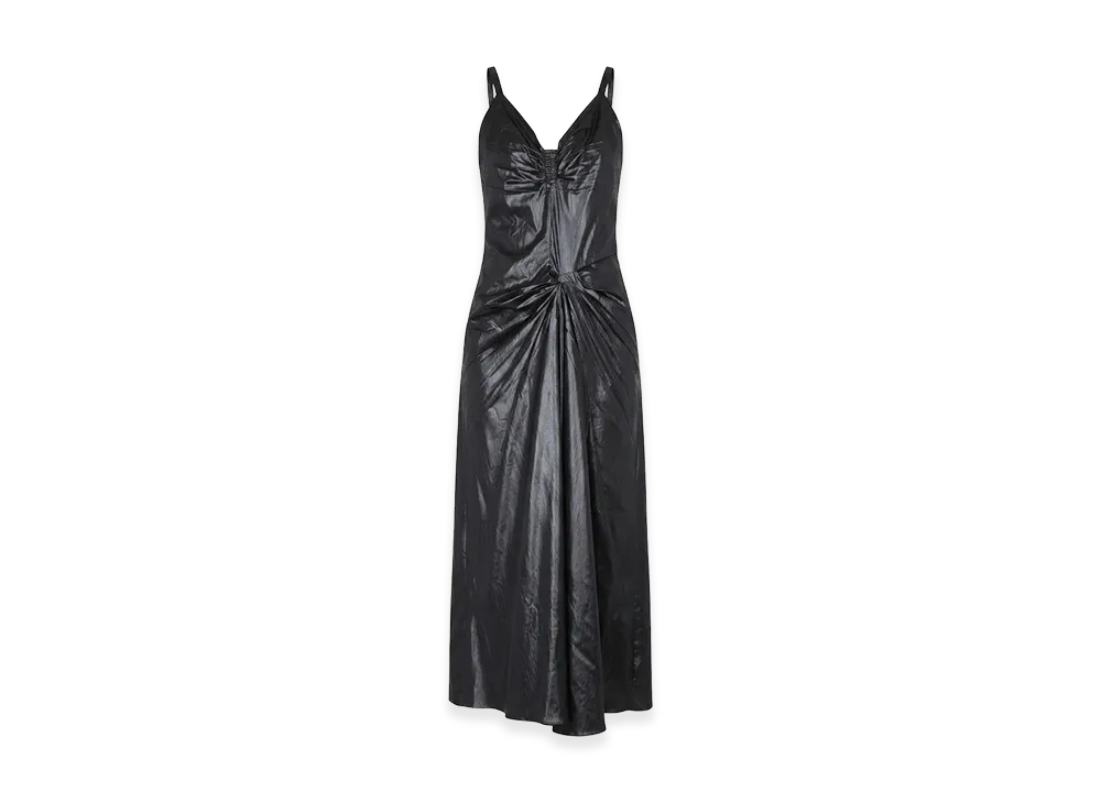 Maison Margiela Women's Moire Polyester Dress "Black"