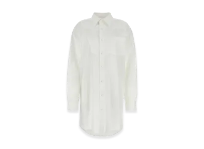 Maison Margiela Women's Poplin Shirt Mini Dress "White"