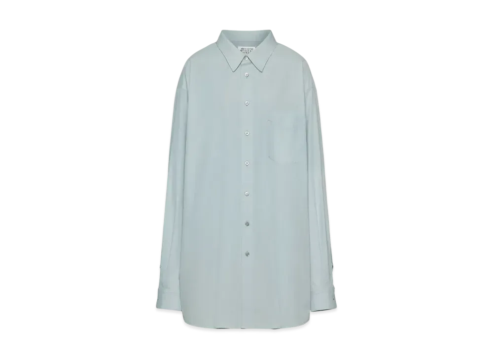 Maison Margiela Women's Oversized Shirt "Light Blue"