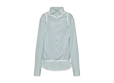 Maison Margiela Women's Piping Shirt "Light Blue"