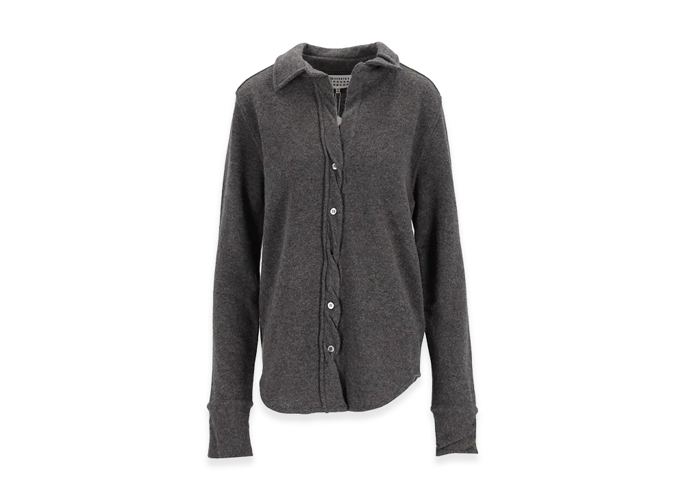 Maison Margiela Women's Polo Shirt with Buttons "Gray"