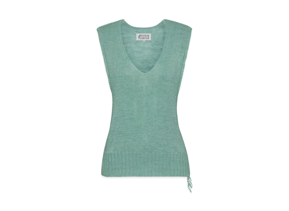 Maison Margiela Women's Gardening Hemp Knit Vest "Light Blue"