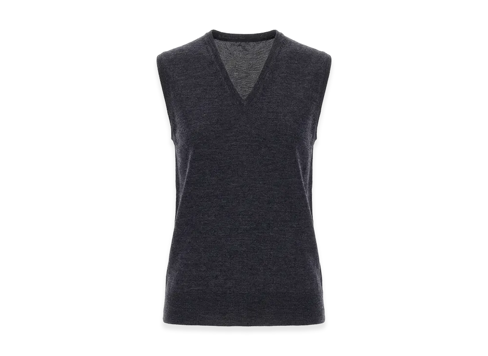 Maison Margiela Women's V-Neck Vest "Blue"