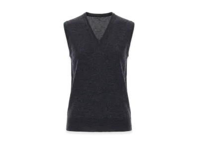 Maison Margiela Women's V-Neck Vest "Blue"